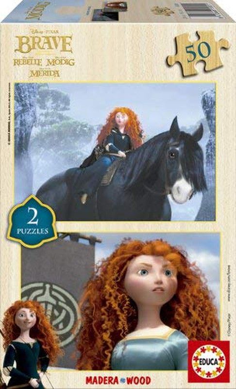 Brave 2 x Wooden Puzzles - Educa