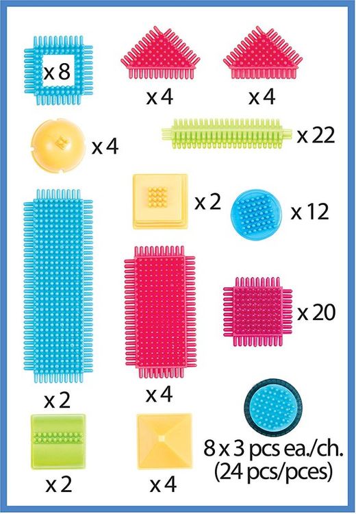 BRISTLE BLOCKS CAJA DE 112 PIEZAS