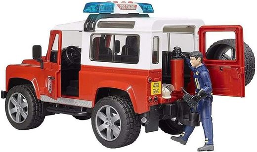 Bruder - Toy Car, Fire LAND ROVER DEFENDER