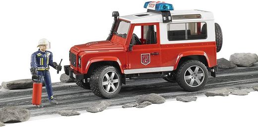 Bruder - Toy Car, Fire LAND ROVER DEFENDER