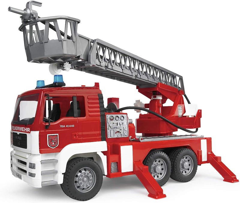 Playmobil - Camion de pompiers avec échelle, lumières et son — Juguetesland