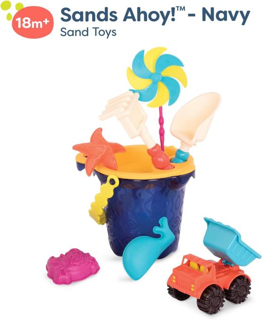 B.Sands Ahoy! - Conjunto de Praia com Balde - B.Toys