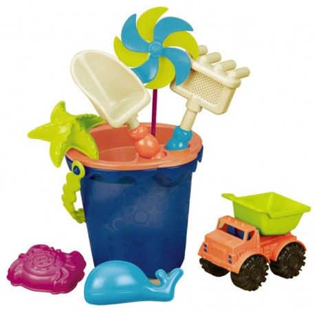 B.Sands Ahoy! - Conjunto de Praia com Balde - B.Toys
