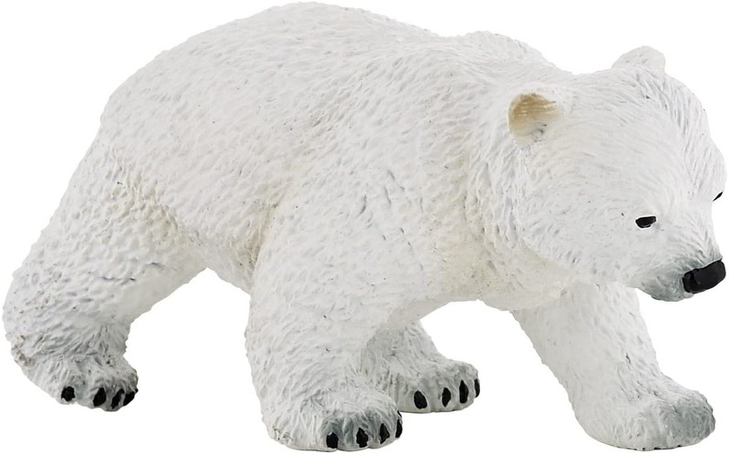 Papo Orso Polare in Piedi Giocattolo di plastica solida Wild Zoo Animale Artico NUOVO * 