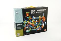 Caja Magnetic Blocks Con Luz - 110 Piezas