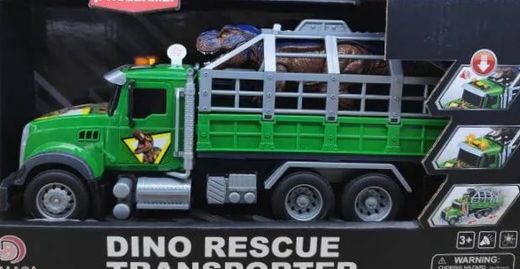 Camion de transport de dinosaures à l'échelle 1:14 avec effets lumineux et sonores