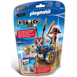 Cañón Interactivo Azul Con Pirata - Playmobil Pirates