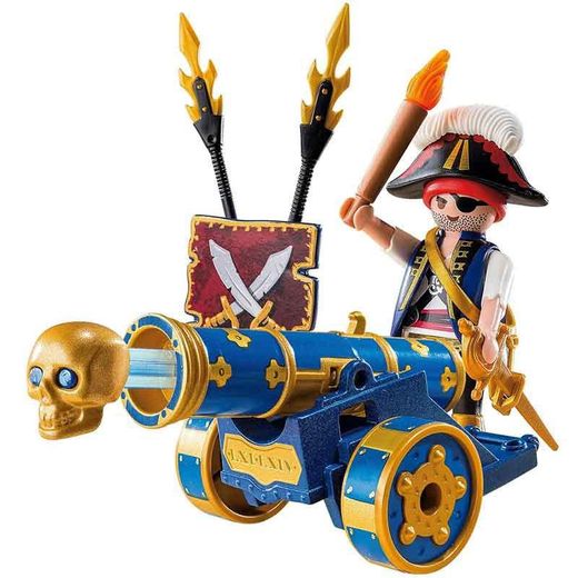 Cannone interattivo blu con pirata - Playmobil Pirates