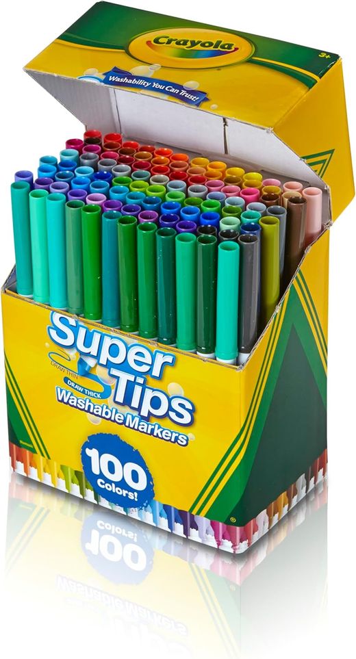 Cent feutres lavables - Super Tip - Crayola