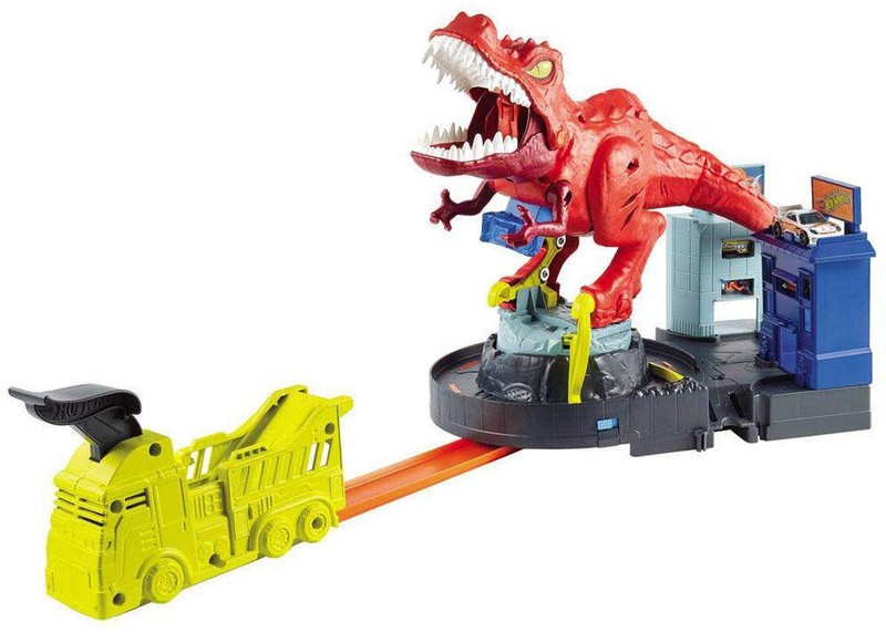 pista hot wheels t rex mattel