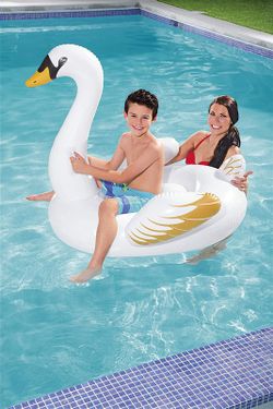 Cygne gonflable pour enfants - 122 x 122 cm. -Meilleur moyen