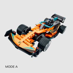 Универсальная оранжевая гоночная машинка с инерционным механизмом 2-в-1