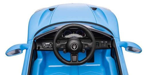 Coche Eléctrico Maserati Azul para Niños 12 V