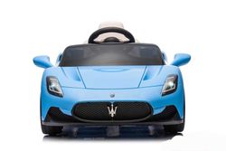 Coche Eléctrico Maserati Azul para Niños 12 V