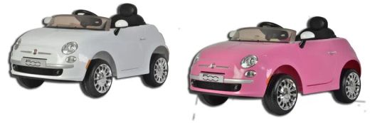 Fiat 500 Branco Elétrico 12V com Controle Remoto