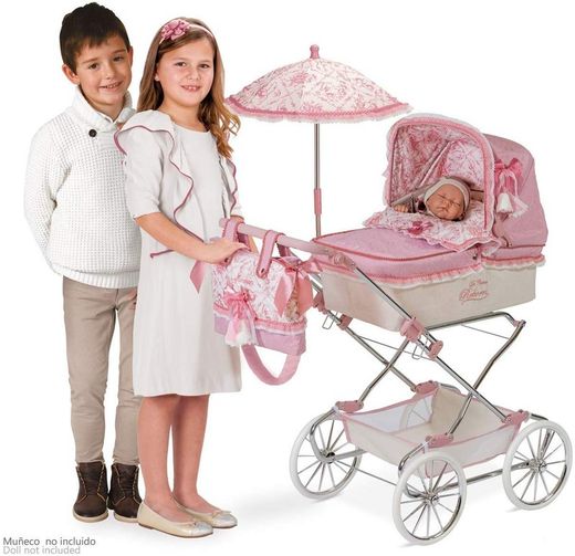 Coche Reborn Cromado de la Linea "Martina"