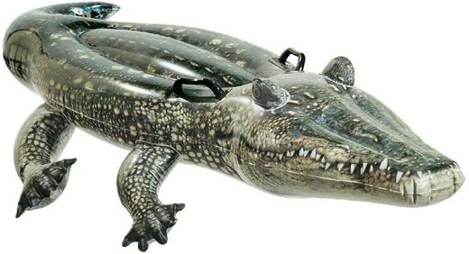 INFLATABLE CROCODILE INTEX REALISTIC EFFECT +2 GRIFFE 191X170 CM