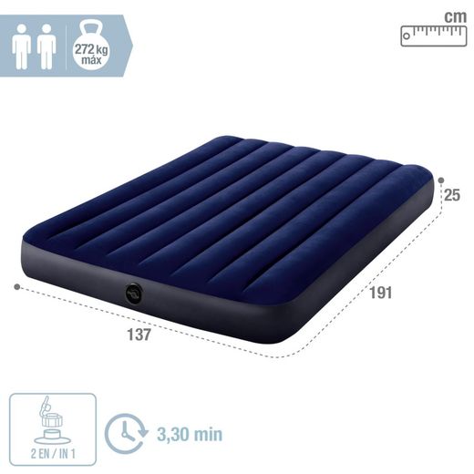 Colchón Hinchable Doble - Standard Classic Downy Full - Intex