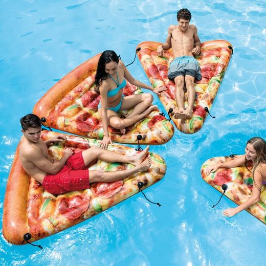 Colchoneta hinchable Pizza - 145 x 175 - Intex
