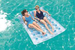 Tapis gonflable double transparent 193x142cm