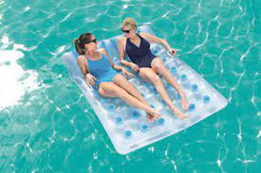 Tapis gonflable double transparent 193x142cm