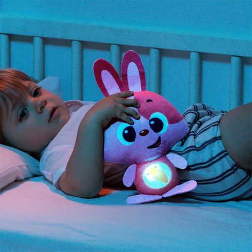 Lapin rose GusyLuz Lumières et Sons