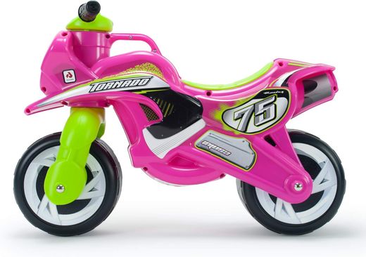 Correpasillos Moto Tundra Tornado Rosa - Injusa