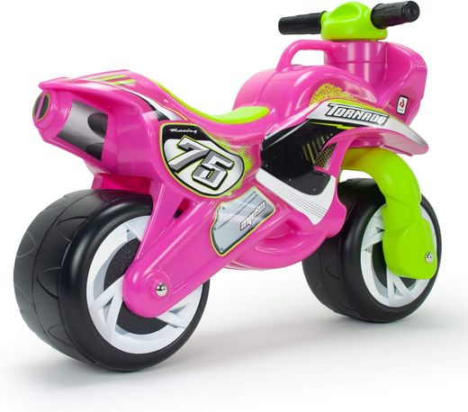 Correpasillos Moto Tundra Tornado Rosa - Injusa