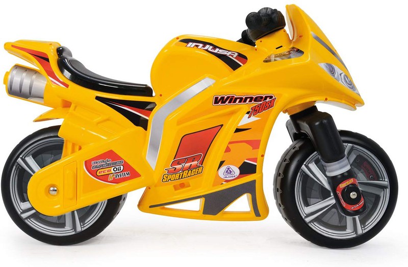 Porteur de moto gagnant jaune — Juguetesland