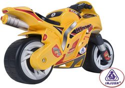 Porteur de moto gagnant jaune