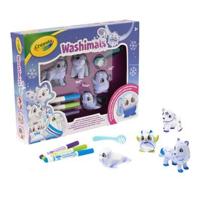 Crayola Washimals Polar - Set 4 Mascotas del Ártico
