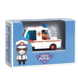 Crazy Motors - Hurry Ambulance - Coche Metal - Djeco