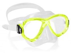 Cressi – Máscara Perla Junior, Transparente – Amarillo