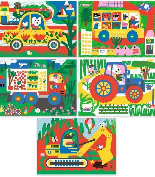 Kratzbilder – Fahrzeuge zum Entdecken – Djeco