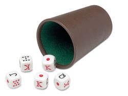 Cubilete Dados Poker Mentidados