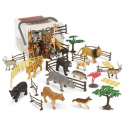 Cubo Amarillo Animales Jungla 60 Piezas - Terra