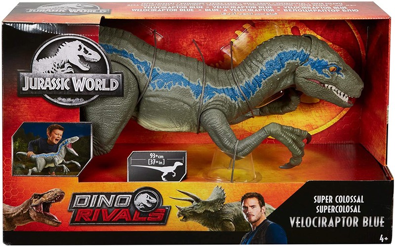 Dino Rivalen Velociraptor Blue Supercolossal Juguetesland