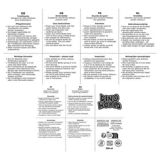 Dino World - Garrafa 500 ml.