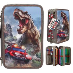 Dino World - Estuche Escritura Triple - New World