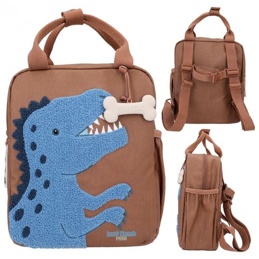 Dino World - Mini Mochila - Cor Marrom