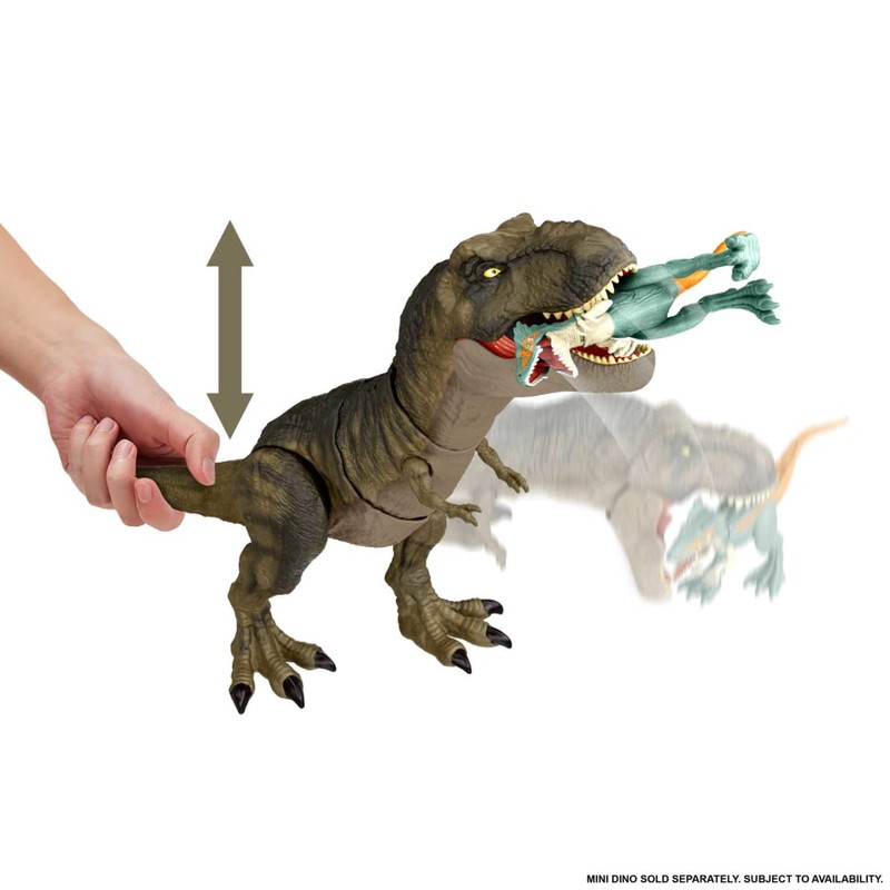 Dinosaure articulé Jurassic World T-Rex - frappe et dévore avec le son —  Juguetesland