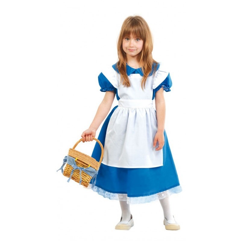 Costume Alice nel Paese delle Meraviglie - Blue Little T: M (da 7 a 9 anni)  — Juguetesland