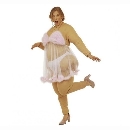 Disfraz Bailarina Striper Gorda - Talla Única