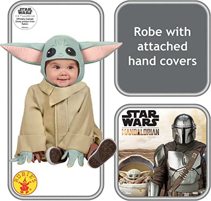 Disfraz de bebé yoda/ disfraz de grogu/Yoda/capa de bebé Yoda