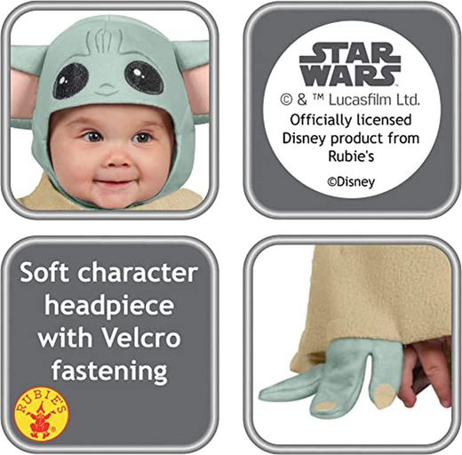 Disfraz Bebé Baby Yoda Preschool T: 2 (1 a 2 Años)