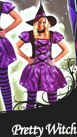 Disfraz Bruja Violeta - Talla Única (42-44)
