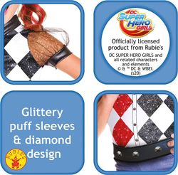 Costume DC Super Hero Girls - Harley Quinn Deluxe - Taglia M - 5/7 anni