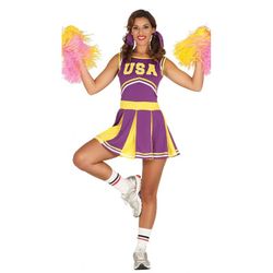 Disfraz De Animadora Universitaria Para Mujer - Talla S