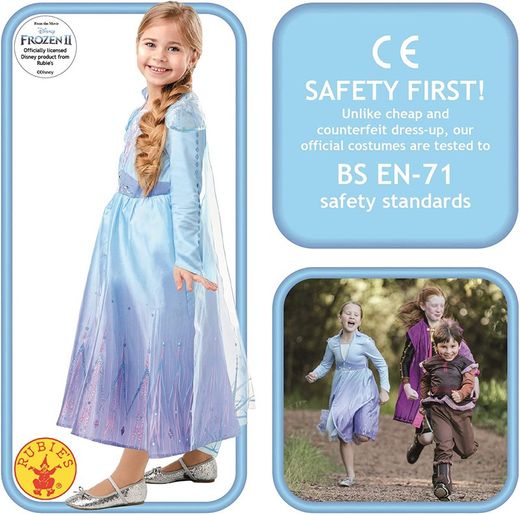 Disfraz Elsa Frozen 2 Deluxe T: L (7-8 Años)
