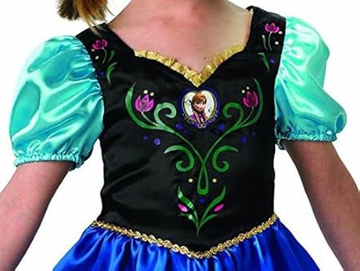 Costume per bambini Anna - Frozen Taglia: L (7-8 anni)